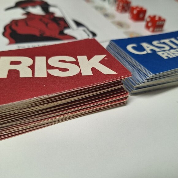 Castle Risk 1990 Board Game Replacement Pieces Dice Instruction Card Spy General - Picture 7 of 8